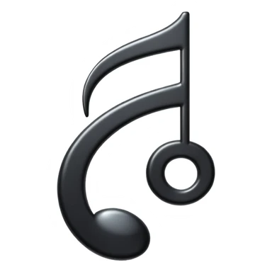 music note with a music disc sticker