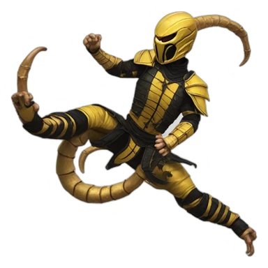 scorpion mortal kombat fuck you sticker