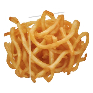 fried onions in transparent box sticker