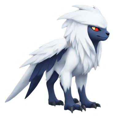 Cool Edgy Absol-Quilava, full body sticker