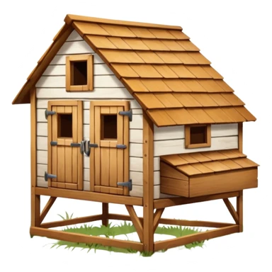 chicken coop, hen house sticker