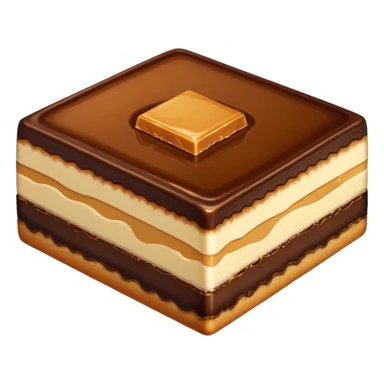 millionaires shortbread slice sticker