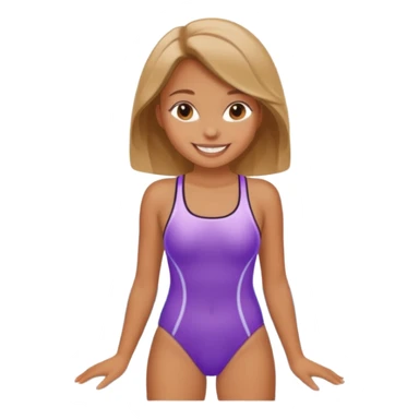 A girl in swimsuit sticker