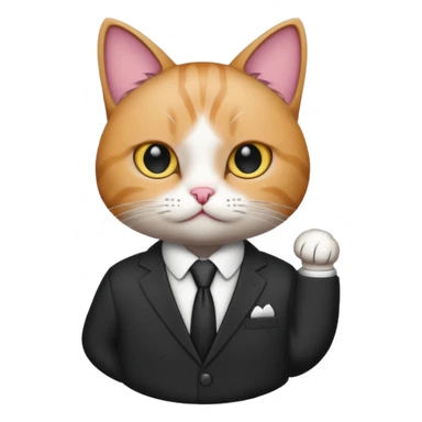 Cat business  sticker