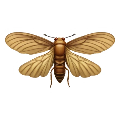 cicada wings spread sticker