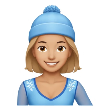 Victoruam ice skater sticker
