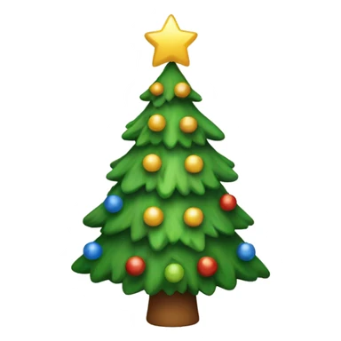 Happy Christmas tree sticker