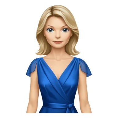 Michelle Pfeiffer blue dress sticker
