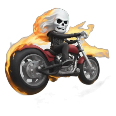 Santa ghost rider sticker