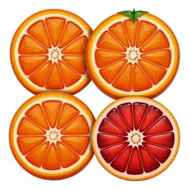 Tangerine & Blood Orange Fruit sticker