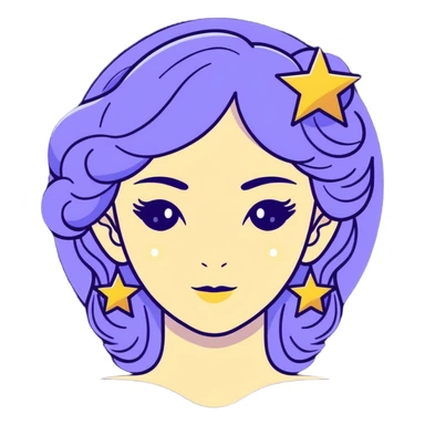 universe goddess Sophia with pretty perfect feminine attractive face, cosmic beauty with detailed delicate facial features, starry goddess with ethereal glow sticker