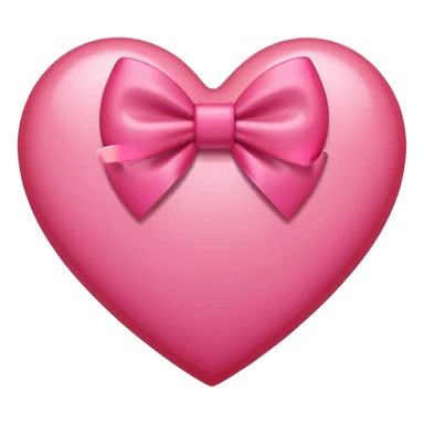 Heart w a pink bow in the front sticker