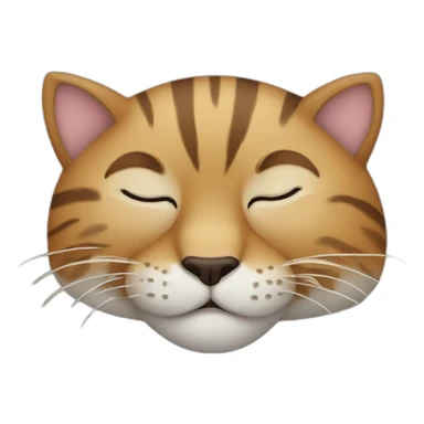 Big cat sleeping sticker