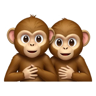 monkeys talking sticker