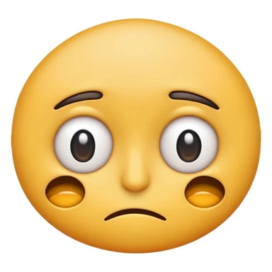 Normal Emoji with eye bag sticker