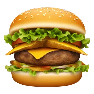Hamburger with duck wings sticker