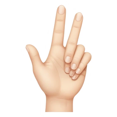 Mano con il mignolo all' in sù sticker