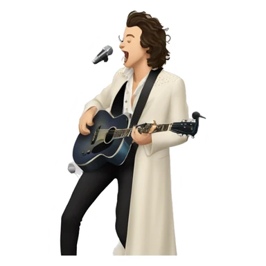 singer Harry Styles performing while Love on Tour sticker