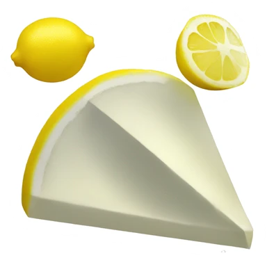 Lemon wedge sticker
