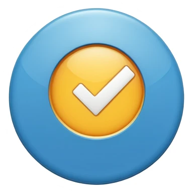 Small blue verified badge that are used in social media  sticker