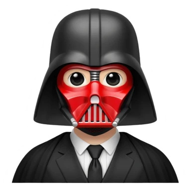 Une baleine dark vador sticker