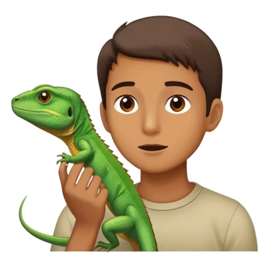 Hushing lizard into vanish sticker