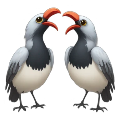 two dead birds with one stone sticker