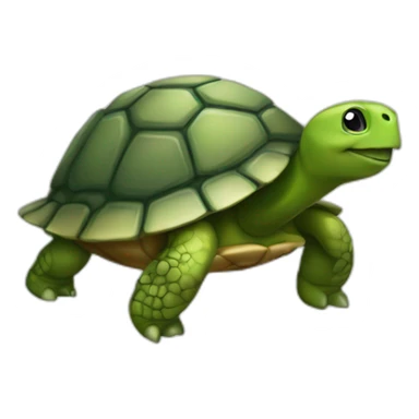 Poubelle sur une tortue  sticker
