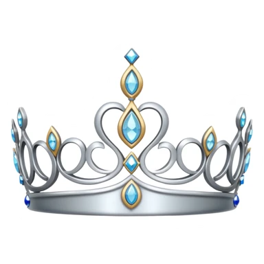 A gorgeous silver tiara  sticker