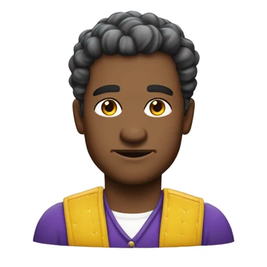 pierre précieuse violette avec des cristaux jaunes sticker