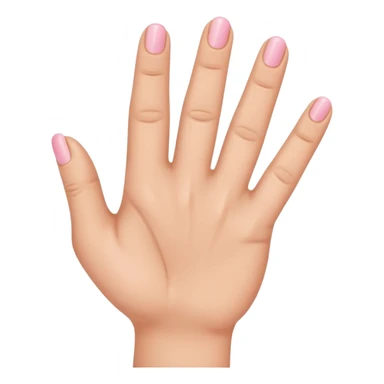 Pinky finger and ring finger down the other fingers up sticker