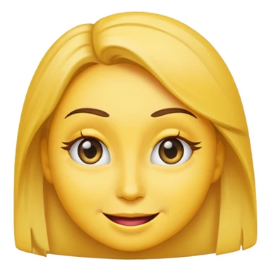 Female emoji with eye wink sticker