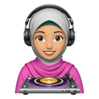 hijab DJ sticker