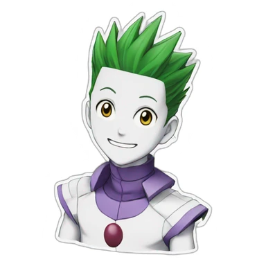 Hisoka in hunter x hunter sticker