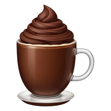 chocolate desert in cup sticker