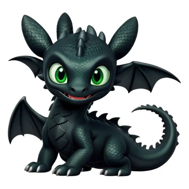 How to train your dragon toothless sticker