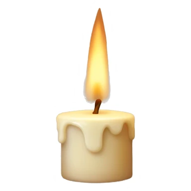 a lit vanilla candle sticker