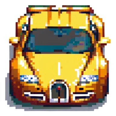 Bugatti Veyron front view car sticker