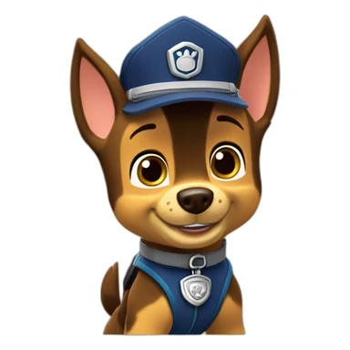 paw patrol chase sticker