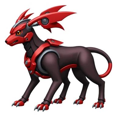 Houndoom-Genesect-Pokémon-Fakémon-hybrid-creature sticker
