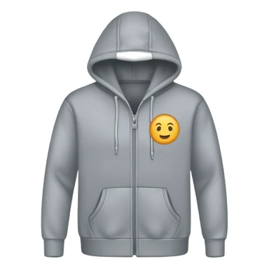 hoodie with a zip sticker