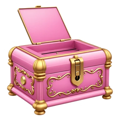 pink music box sticker