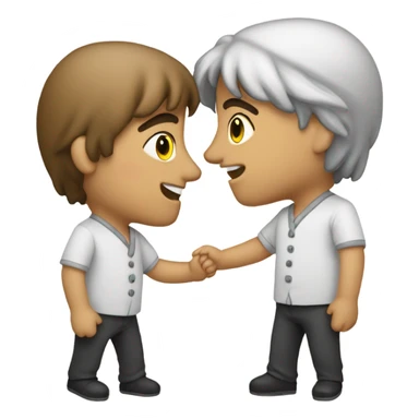 2 maiali che si baciano  sticker