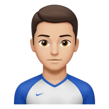 teen boy slick back brunette hair wearing sport clothes giving famous school boy vibe with confident attitude and smirk sticker