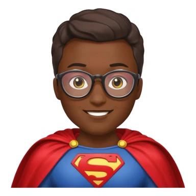 Glasses-Wearing super Heroe sticker