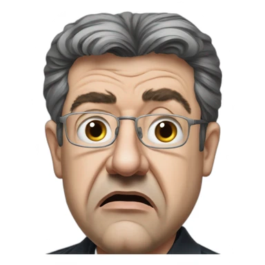 Jean-Luc Mélenchon angry sticker