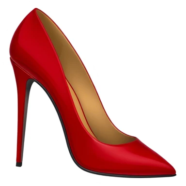 Dark red stiletto  sticker