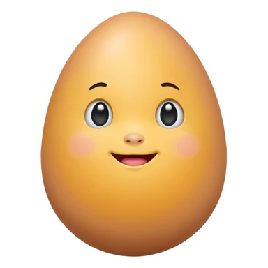 Egg with a belly sticker