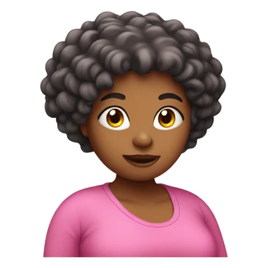 Cute lady pink losing weight sticker