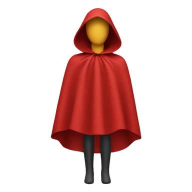 faceless mannequin flying red cape without hood sticker